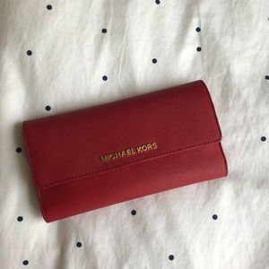 Michael Kors red Wallet